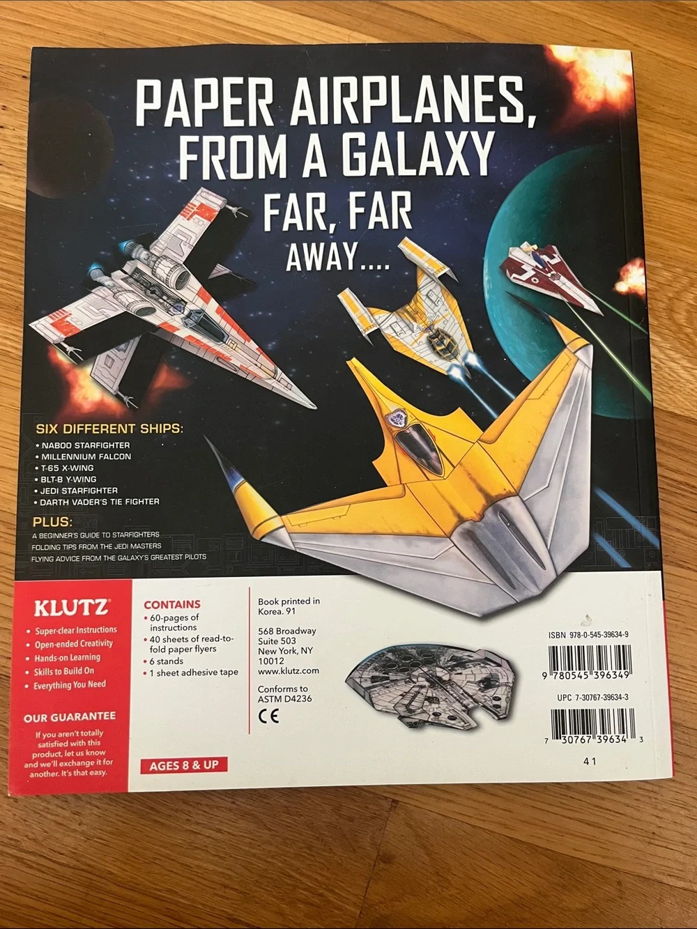 Star Wars Folded Flyers book- makes 30 paper Starfighters